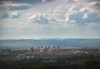 Fototapeta na wymiar Top view on Sandton – affluent area in Gauteng province