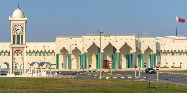 Amiri diwan complex along with the old clock tower