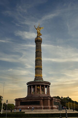 View from the Victory Column in Berlin with an interesting sky,b