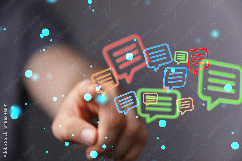 Aufkleber email inbox electronic communication graphics concept