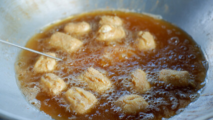 Crispy fried tofu