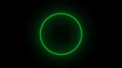 Geometric Minimalistic Background - Circle illustration with colorful electric FX for scifi images and texts - Techno wallpaper with circle effect and glow