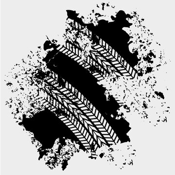 car tire tracks