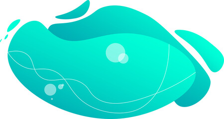 blue water background with abstract graphic elements for presentation background design