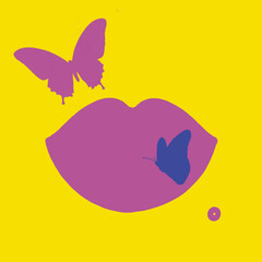 heart,gift to lovers,gift to loved ones,love,beloved mom,heart flower,heart of flowers,pink,burgundy,gray,red,postcard,lips,butterfly