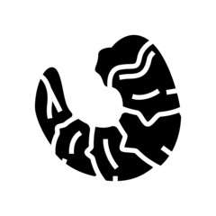 prawn seafood glyph icon vector. prawn seafood sign. isolated contour symbol black illustration
