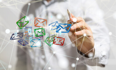 mail communication support contact concept service