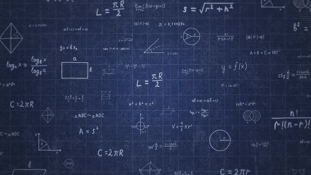 Math Hand Draw Animation Blue 4