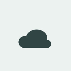Cloud vector icon illustration sign
