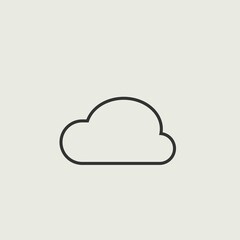 Cloud vector icon illustration sign