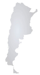 Argentina grey map. vector illustration 