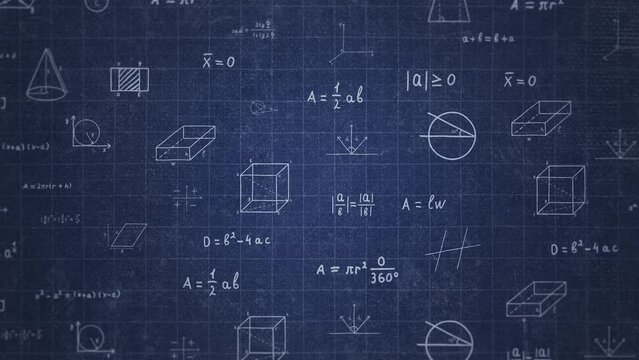 Math Hand Draw Animation Blue 2