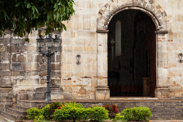 Fototapeta na wymiar old door in a church