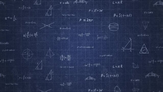 Math Hand Draw Animation Blue 1