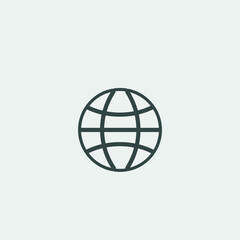 Global vector icon illustration sign