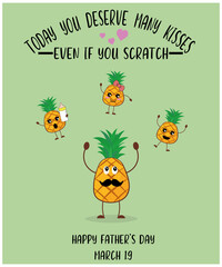 Happy father's day on March 19  : daddy you scratch