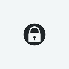 lock vector icon illustration sign
