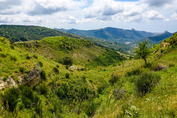 Obraz premium Travel and Holidays in Calabria Italy. South of Italy, Calabria, heel of the italian boot