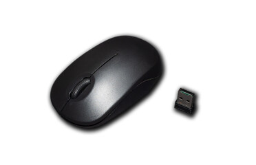 Computer mouse. The computer mouse on a white background. Concept of using computer items, remote work, homeoffice