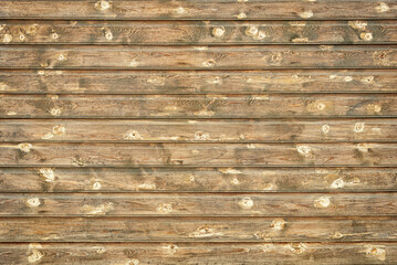 The woody texture of an old board wall, background.