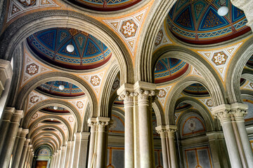Interior of Chernivtsi University, former Residence of Bukovinian and Dalmatian Metropolitans. Chernivtsi, Ukraine