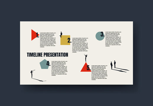 Business Timeline Presentation with People