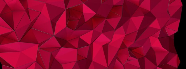 Naklejka premium Color Blend Rainbow Trendy Low Poly BG Design magenta 3d