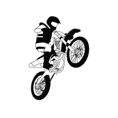 Fototapeta na wymiar motocross vector