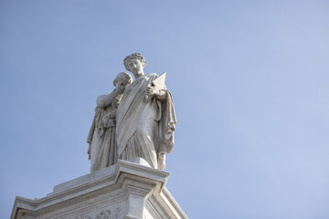 Statue with sky background in Washington DC