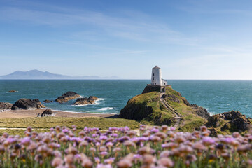 Twr Mawr Lighthouse, Llanddwyn Island, Anglesey, North Wales, UK.