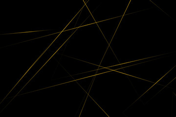 Abstract black with gold lines, triangles background modern design. Vector illustration EPS 10.