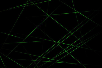 Abstract black with green lines, triangles background modern design. Vector illustration EPS 10.