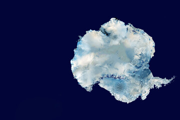 L& 39 Antarctique depuis l& 39 espace. Éléments de cette image fournis par la NASA