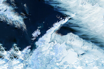 Antarctica from space. Elements of this image furnished by NASA © Artsiom P