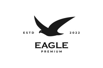 Flying eagle icon logo design vector