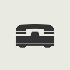 telephone vector icon illustration sign 