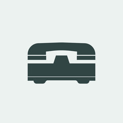 telephone vector icon illustration sign 
