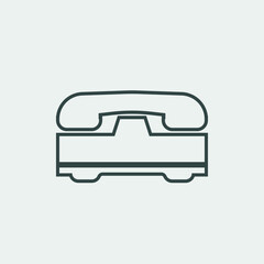 telephone vector icon illustration sign 