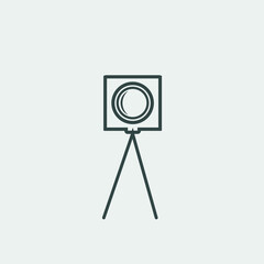 video camera vector icon  illustration sign