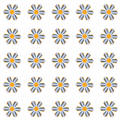 Colored Flowers Pattern
