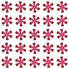 Colored Flowers Pattern