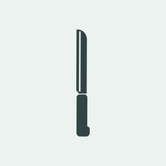 Knife vector icon illustration sign