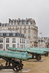 Cannons of the Napoleon times in the Invalides