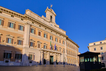 Palazzo Montecitorio, seat of the Italian Parliament in Rome