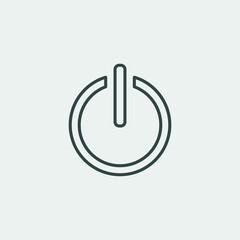 On and off button vector icon illustration sign