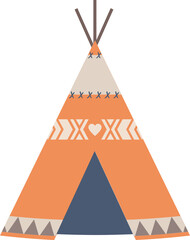 Wigwam Tribal Teepee orange