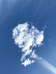 blue sky with clouds