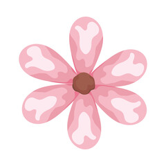 pink watercolour flower
