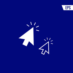 Cursor vector icon illustration sign