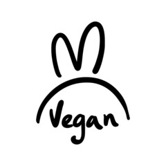 Bunny icon for vegan products.